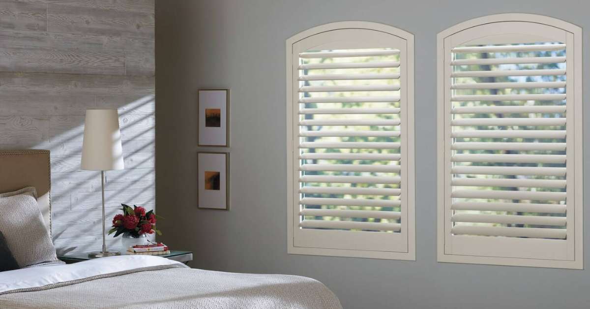 Bedroom shutters enhancing privacy and style